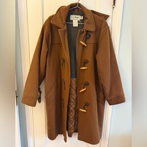 Vintage L.L. Bean Brown Toggle Coat woman’s 6
